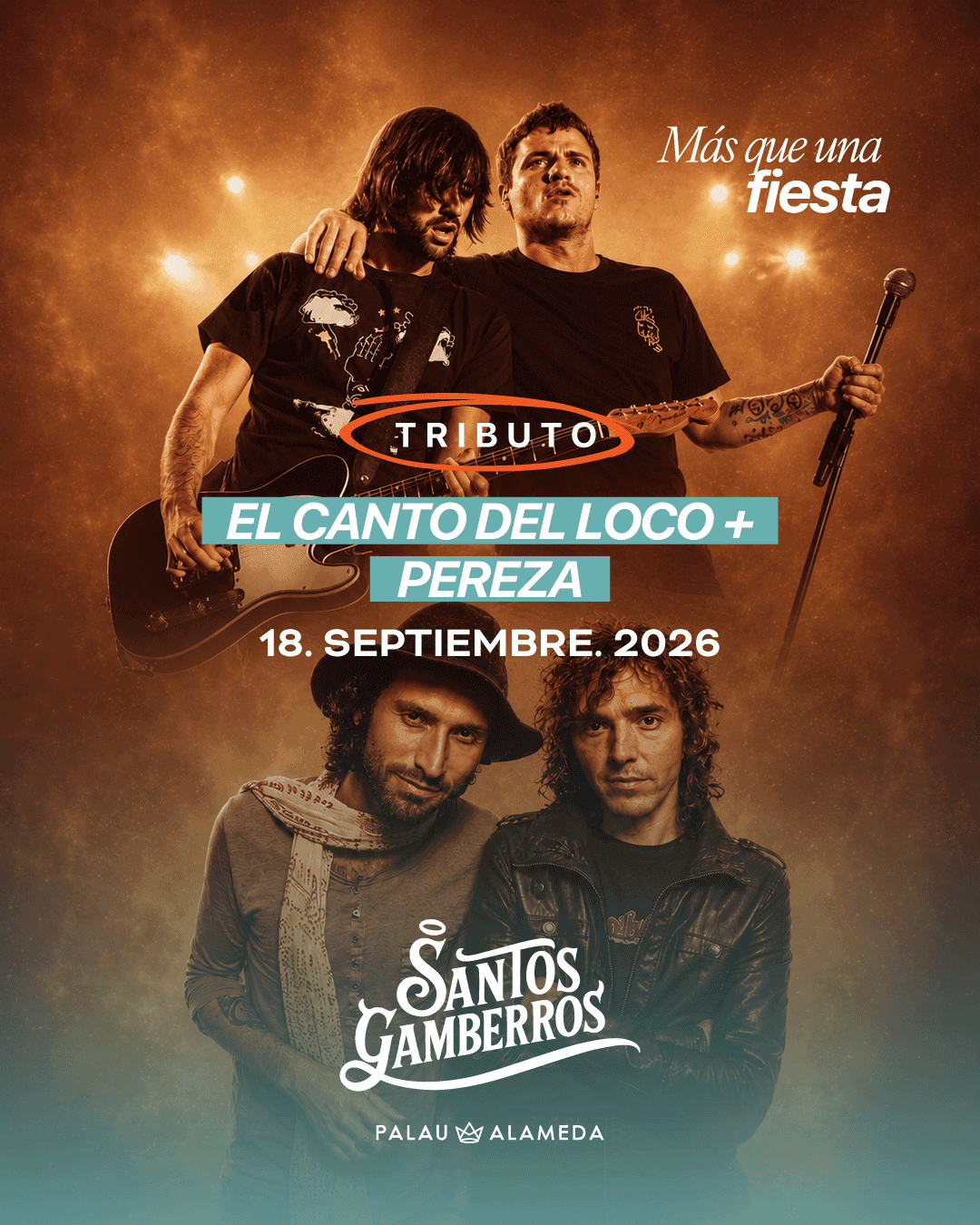 Santos Gamberros. TRIBUTO EL CANTO DEL LOCO y PEREZA
